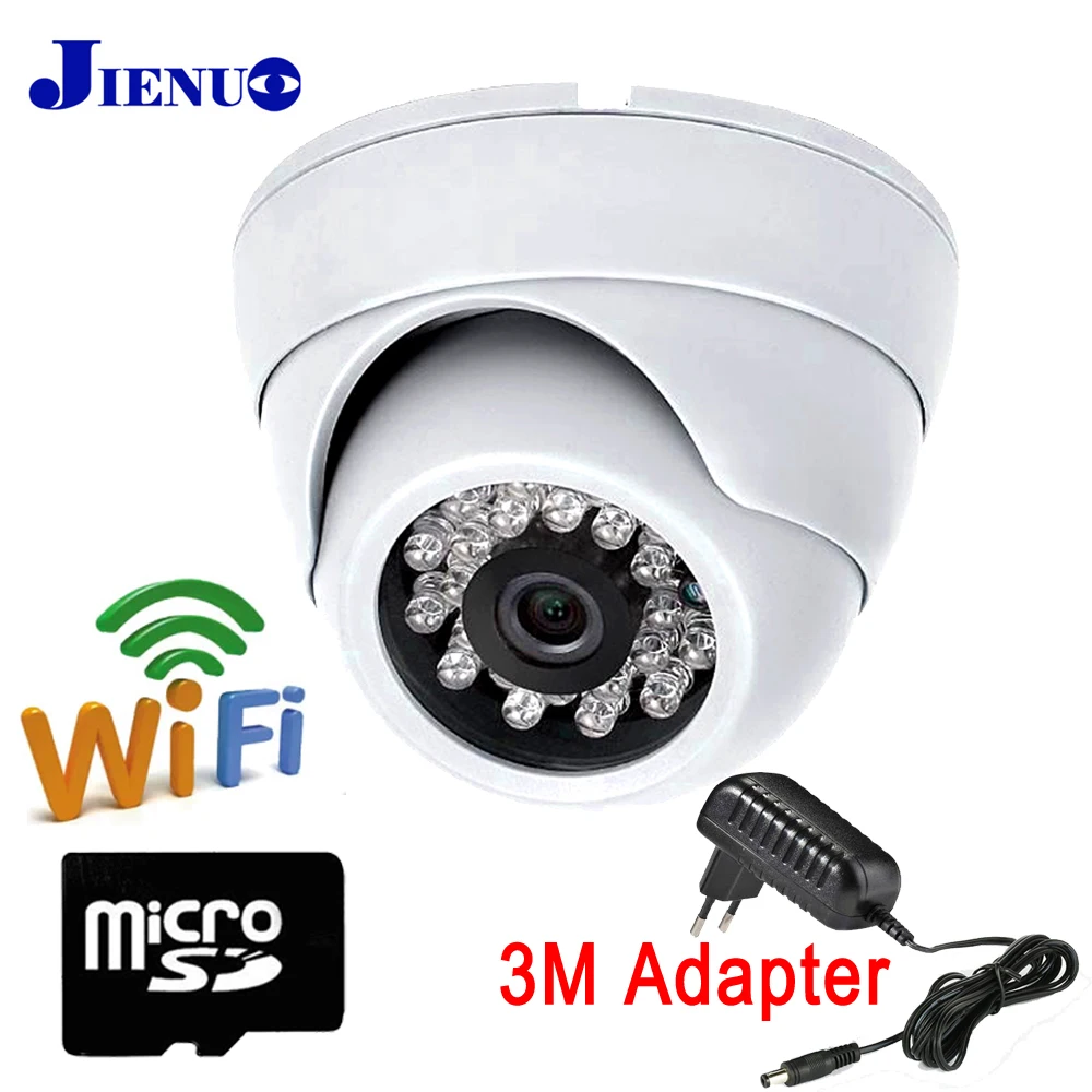 IP-камера JIENU, Wi-Fi, 720/960/1080P, hd, слот Micro SD