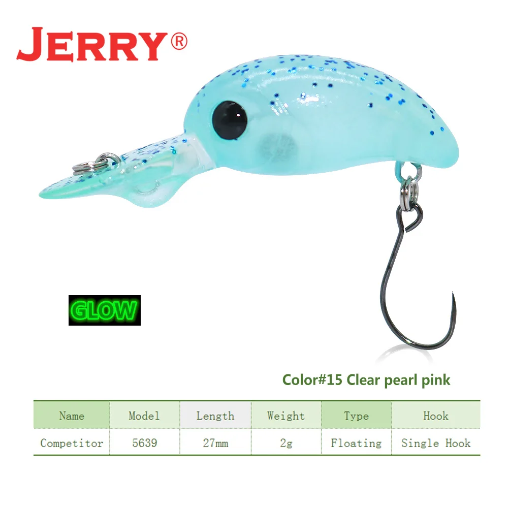 Jerry 2,7 см СТРИМ и озеро форель приманки плавающий глубокий дайвинг кривошипная приманка жесткая приманка-воблер заглушка спиннинг рыболовные приманки Светящиеся УФ Цвета - Цвет: glowing blue