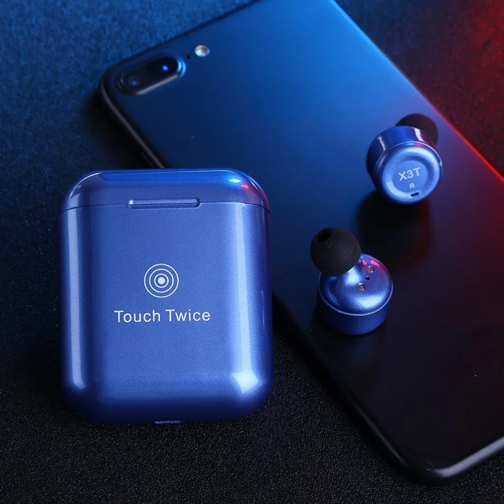 Беспроводная Bluetooth гарнитура миниатюрные бинауральные невидимые наушники с