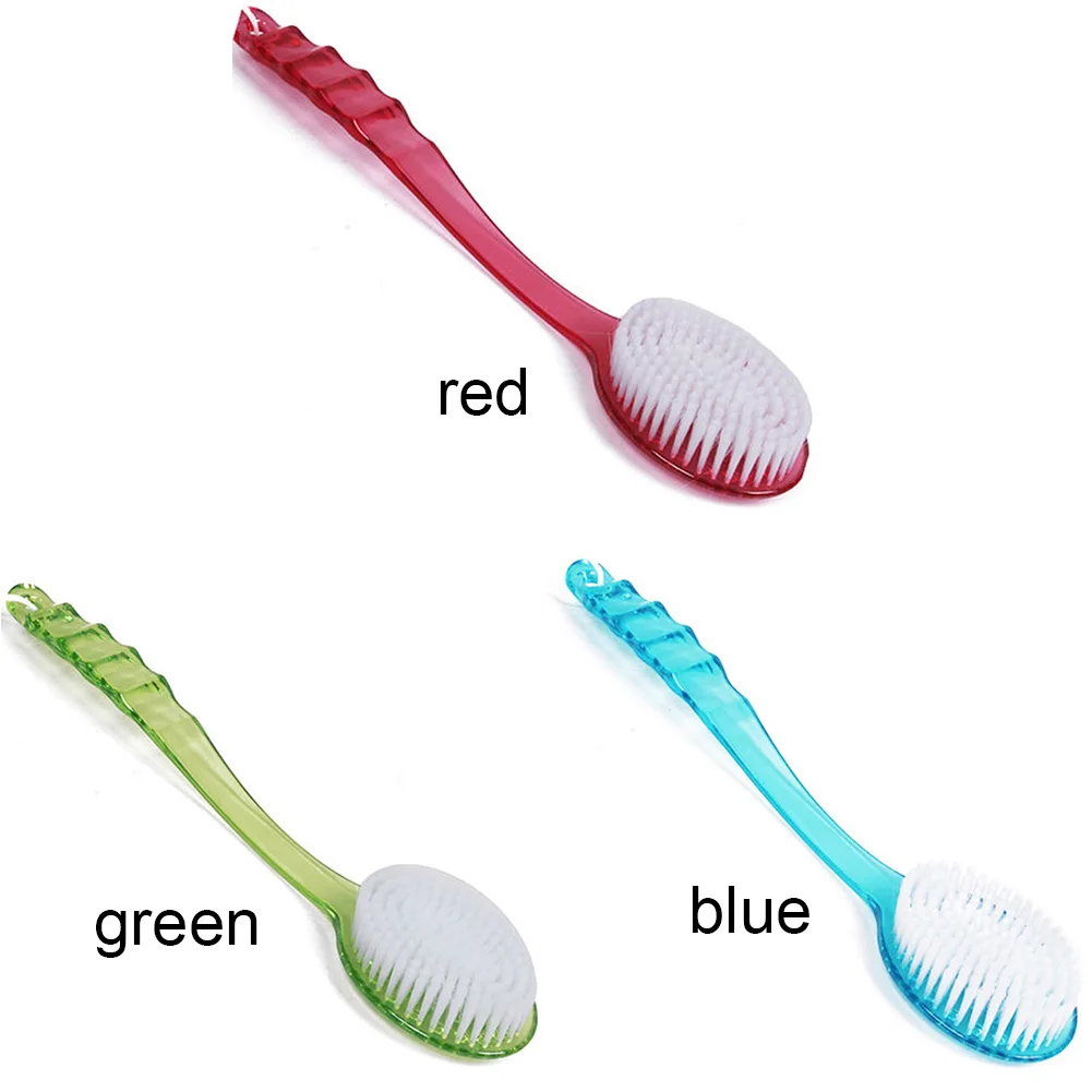3 Colors Long Handle Bath Brush Shower Scrubber Massager Bathroom Tool | Обустройство дома