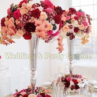 72cm 28 3 silver wedding flower vase table centerpiece wedding decoration 10 pcslot