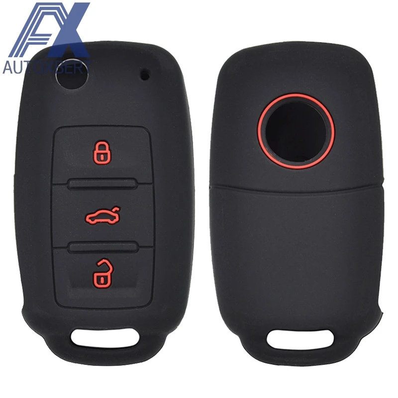 Силиконовый чехол для ключей от машины для VW Golf POLO Bora для Seat Leon Toledo Altea Ibiza крышка Skoda Keyless пульт дистанционного управления Fob корпус держатель