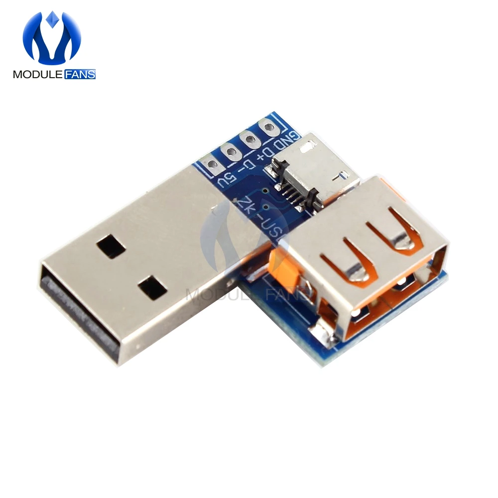 Красный 2,54 мм 2,54 мм USB конвертер Стандартный USB мама-папа к Micro usb тип-c к 4P Клеммная плата адаптера Diy электронная - Цвет: Красный