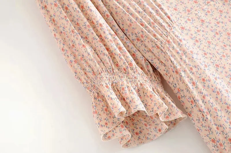 Robe femme длинное платье 2019 летнее модное свободное с принтом грибка оборками