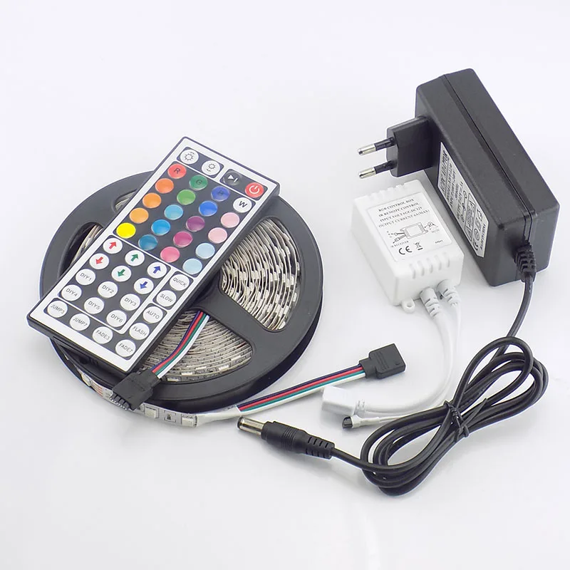 DC 12V 5050 LED RGB полосы света ledstrip ленты 44 Ключ ИК пульт дистанционного управления