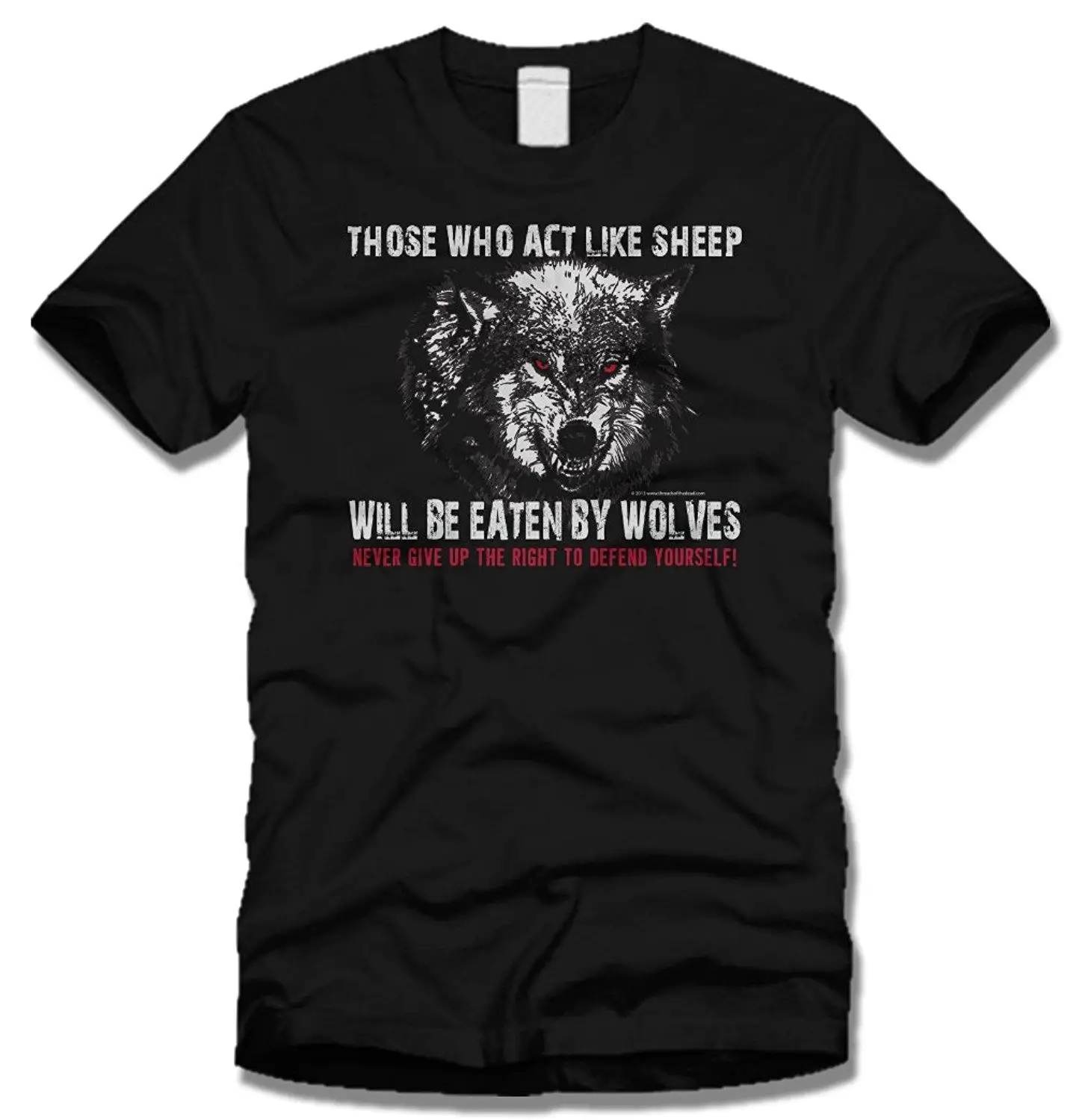Человек майка Те Которые предпочитают Быть Овцами Будет Съеден Волками.