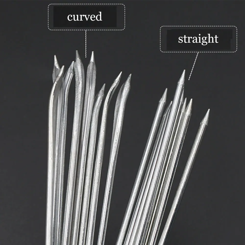 2 pc  Large Eye Needles Leather Sewing Needle Embroidery Hand Sew Craft Stitching Sewing Tool rope curve Needles DIY images - 6