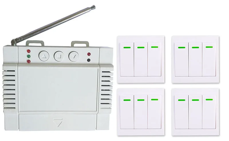 AC220V 250V 380V 2CH RF Беспроводной дистанционного Управление стены Панель липкий
