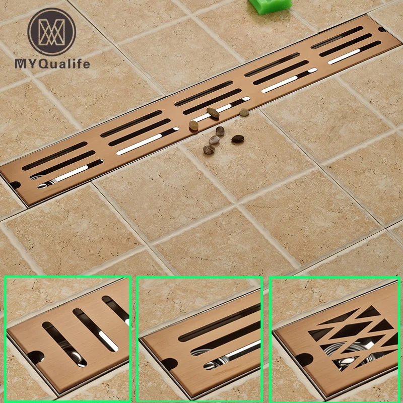 Нержавеющая сталь 70 см Ванная комната сводом и напольным трапом поток