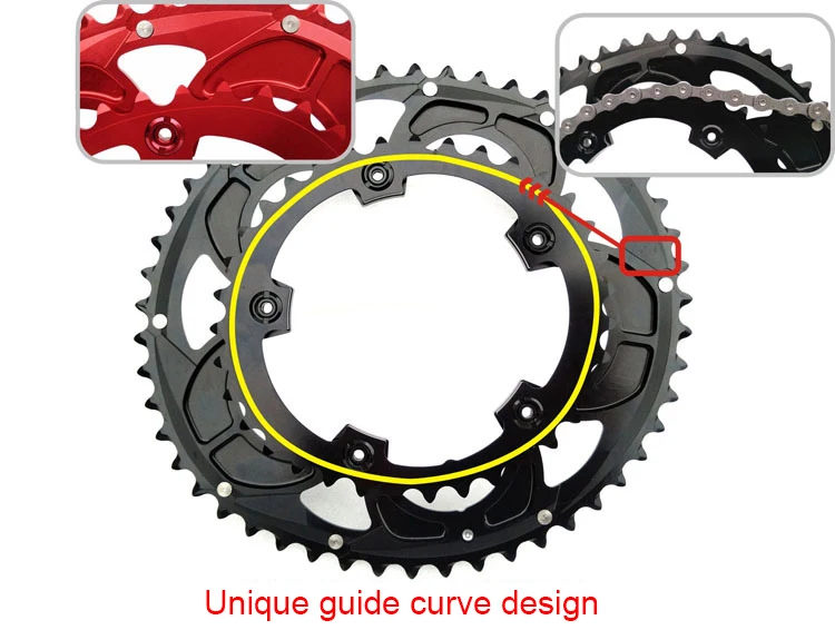 Snail 110 BCD двойная цепная цепь 2 слоя скорости овальная 50t 35T для Shimano Велоспорт дорожный складной велосипед Сверхлегкая зубная пластина