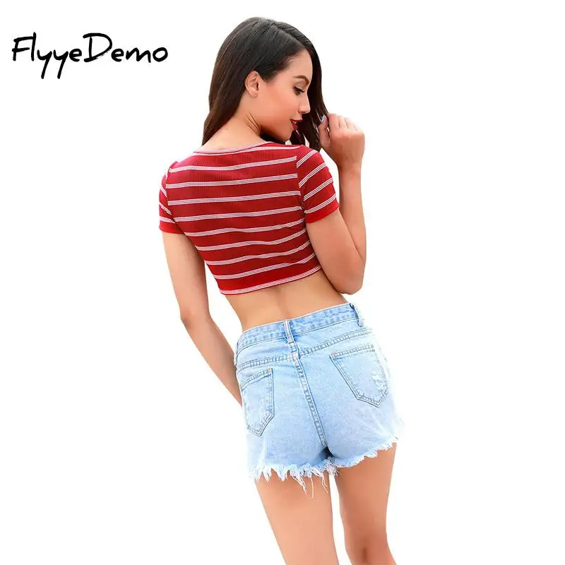 Женская футболка новинка 2020 женская модная сексуальная с коротким рукавом в