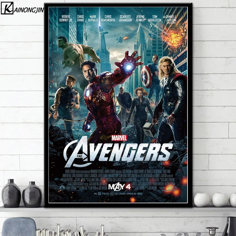 Горячие постеры и принты Marvel кинематографическая Вселенная коллаж Мстители художественный плакат marvel End игра Настенная картина холст живопись