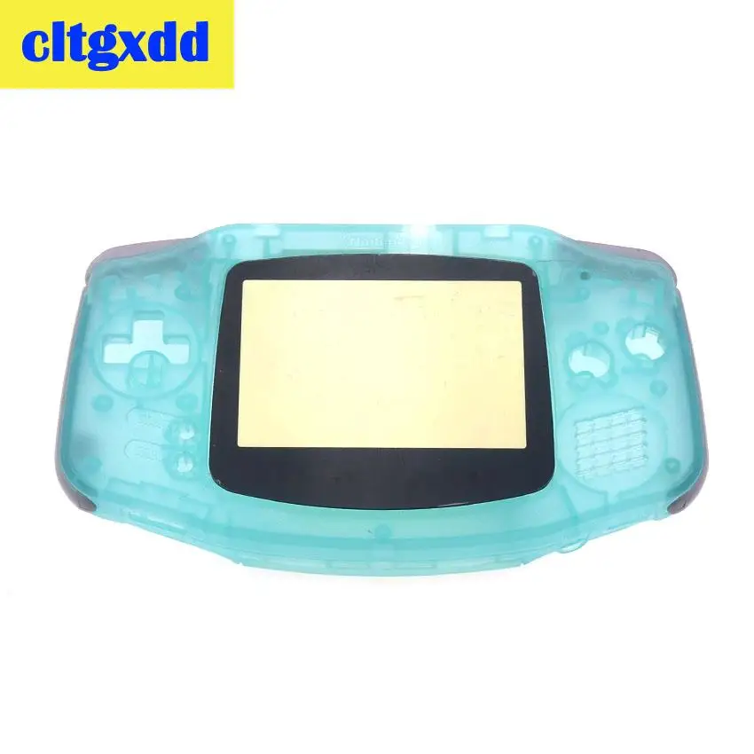 Luminous green A Cltgxdd полный запасной Корпус Корпуса для nintendo Game Boy GBA прозрачный синий корпус игровой консоли - Цвет: Luminous green A