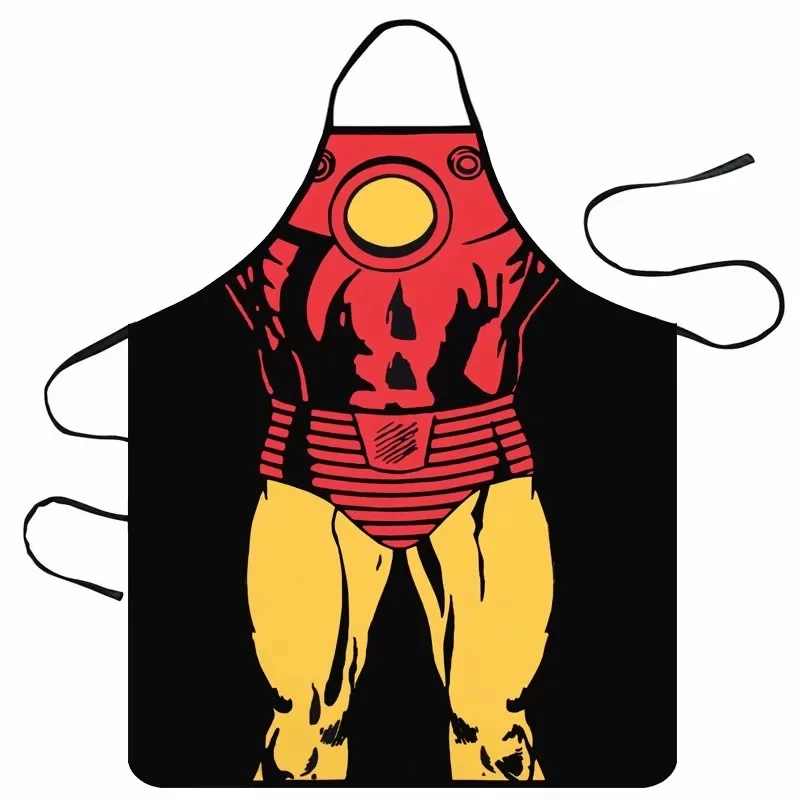 super hero Утепленные Кухонные фартуки с уникальным цифровым забавным принтом super hero фартук обед вечерние Пособия по кулинарии фартук для взрослых кухни передник - Цвет: super hero