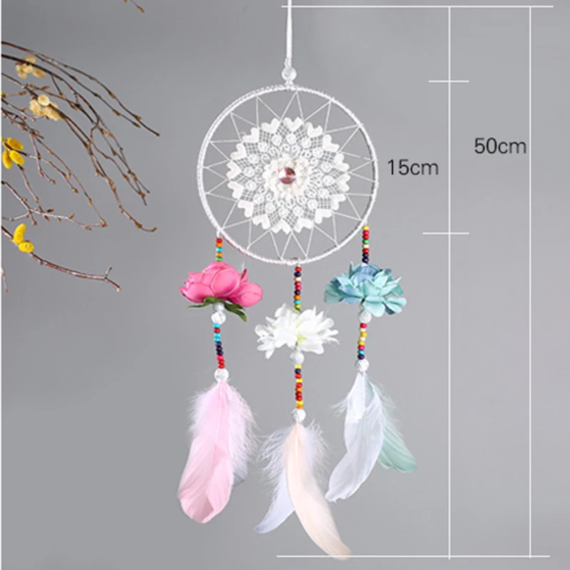 Новый колокольчик снов ручной работы подарки Ловец перо подвеска ветряные