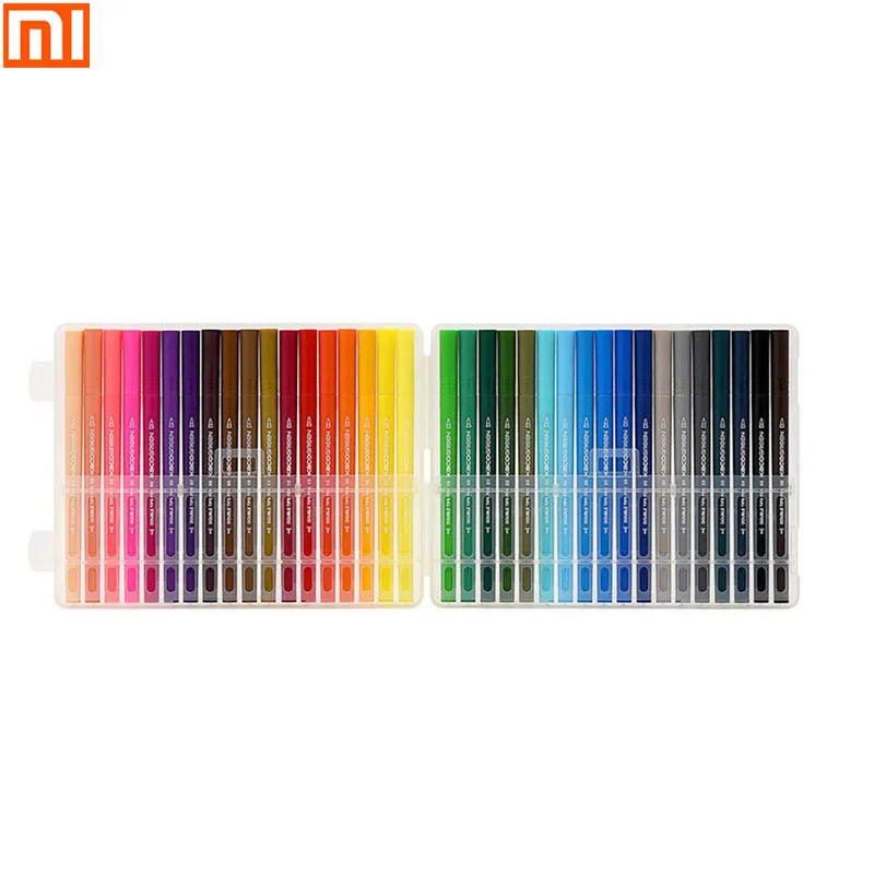 36Colors Xiaomi 36 шт. KACO36 цветная двойная головка водная цветная ручка Набор для рисования, письма, Детские принадлежности для рисования, цветные комплекты ручек, подарки - Цвет: 36Colors