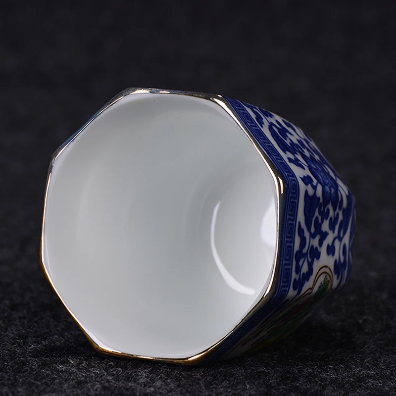 Женская чайная чашка с блюдцем набор для китайского искусственного чая посуда