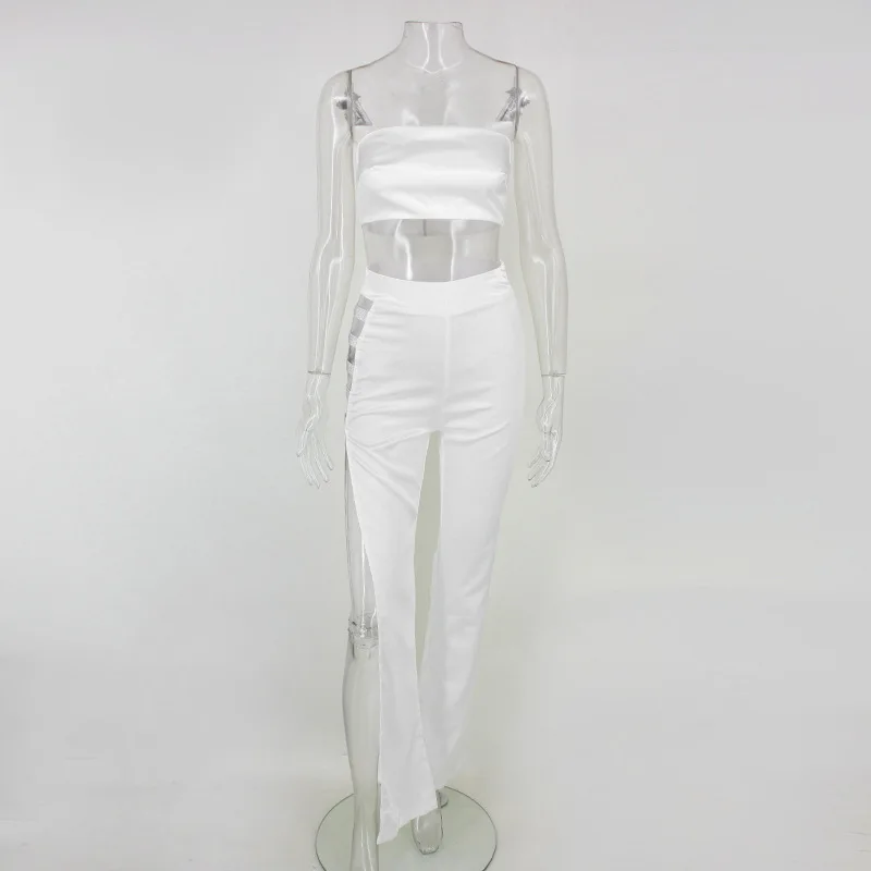 ArtSu Атласный Женский комплект из двух предметов комбинезон сексуальный с