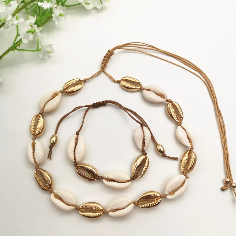 JCYMONG популярный дизайн ожерелье из натуральной ракушки браслет для женщин