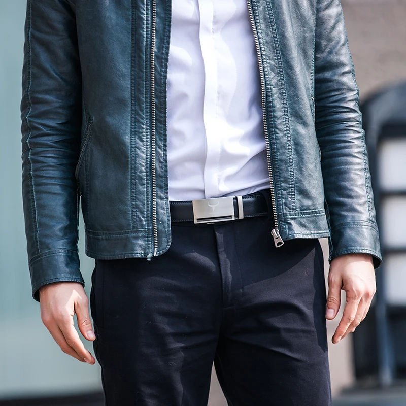 COWATHER Новые прибытия корова натуральная кожа роскошные ремни для мужчин хорошая