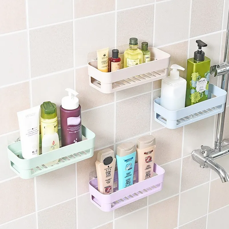 HIFUAR скандинавские простые бесшовные корзины для хранения Настенный клей стойка