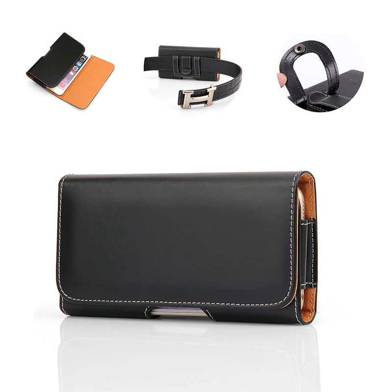 

Universal Smartphone Bag Belt Clip Pouch Leather Case For Xiaomi 9T A2 Lite Holster For Redmi Note 9 8 8T 7S 7 K20 K30 Pro Cover