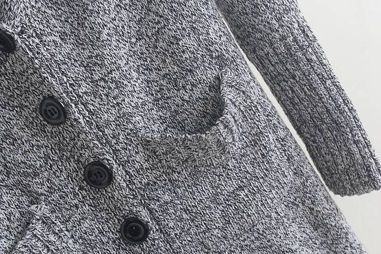 Плотный теплый кардиган с длинным рукавом свитер женская верхняя одежда топы