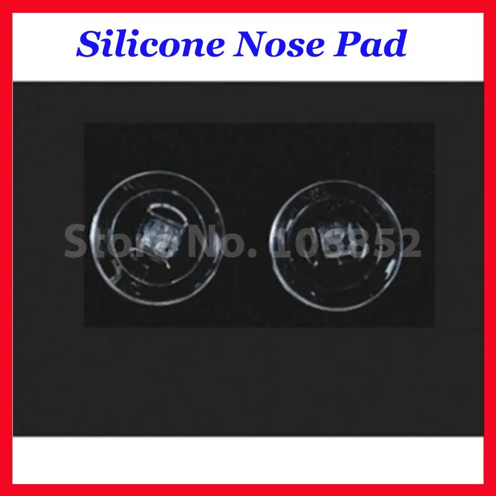 500pieces=250pairs Free Shipping Round Silicone nose pads size 9/11mm screw In Push In