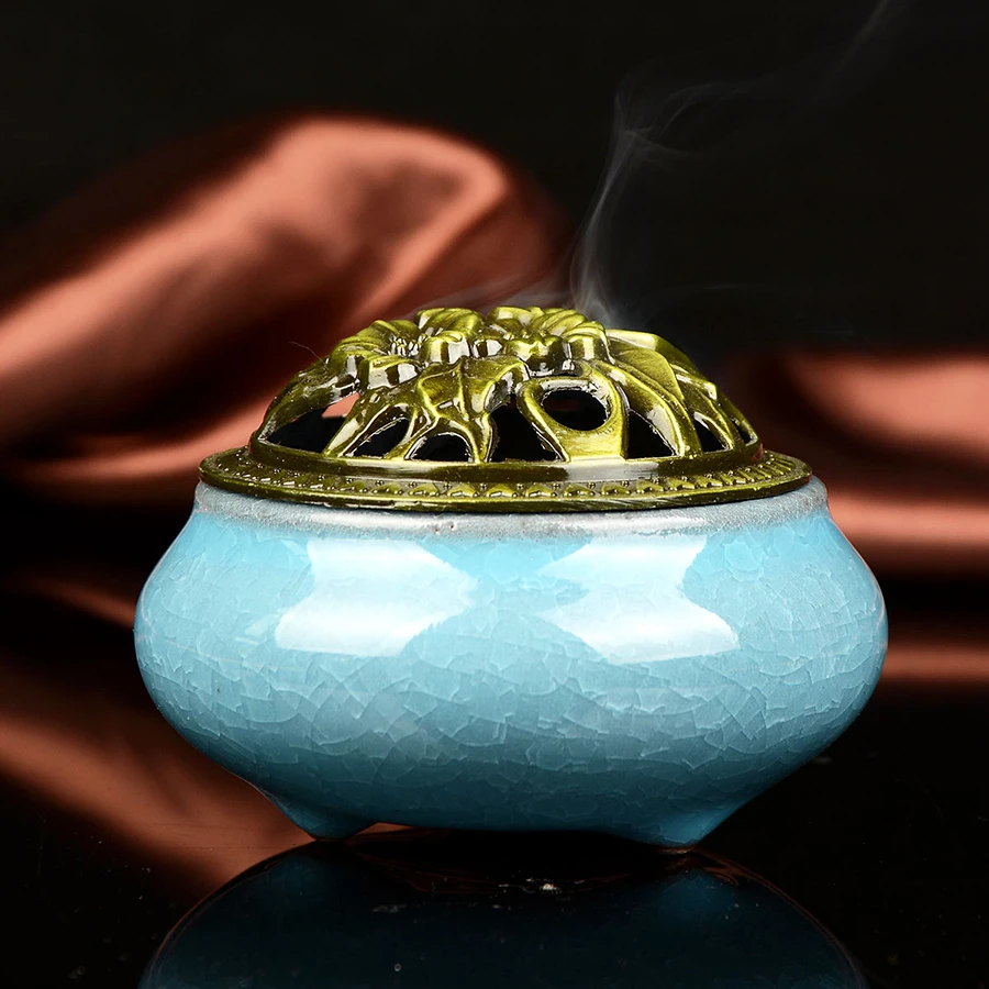 Керамическая китайская ароматическая горелка антикварная свеча Geur Olie Brander Weihrauch