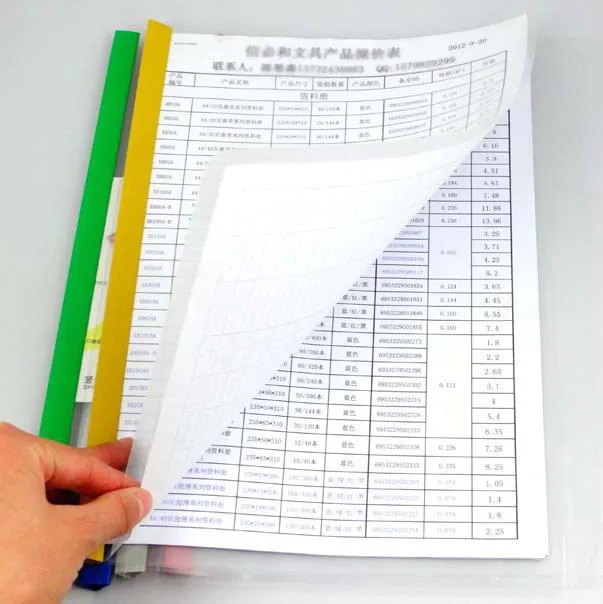 Coloffice 5 шт./лот необычный прозрачный папка для документов канцелярские