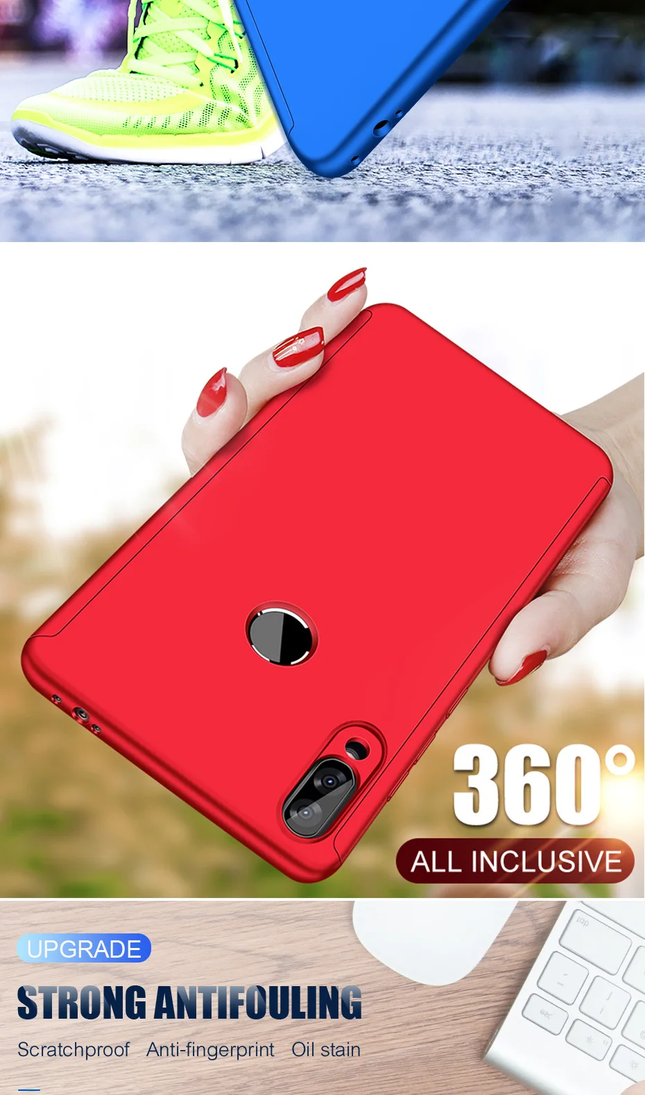 360 Полное покрытие Защитный чехол для samsung A30 A50 A40 A70 A10 Galaxy S10 S9 S8 плюс S7Edge S10E Жесткий ПК чехол для Note 8 9 Coque