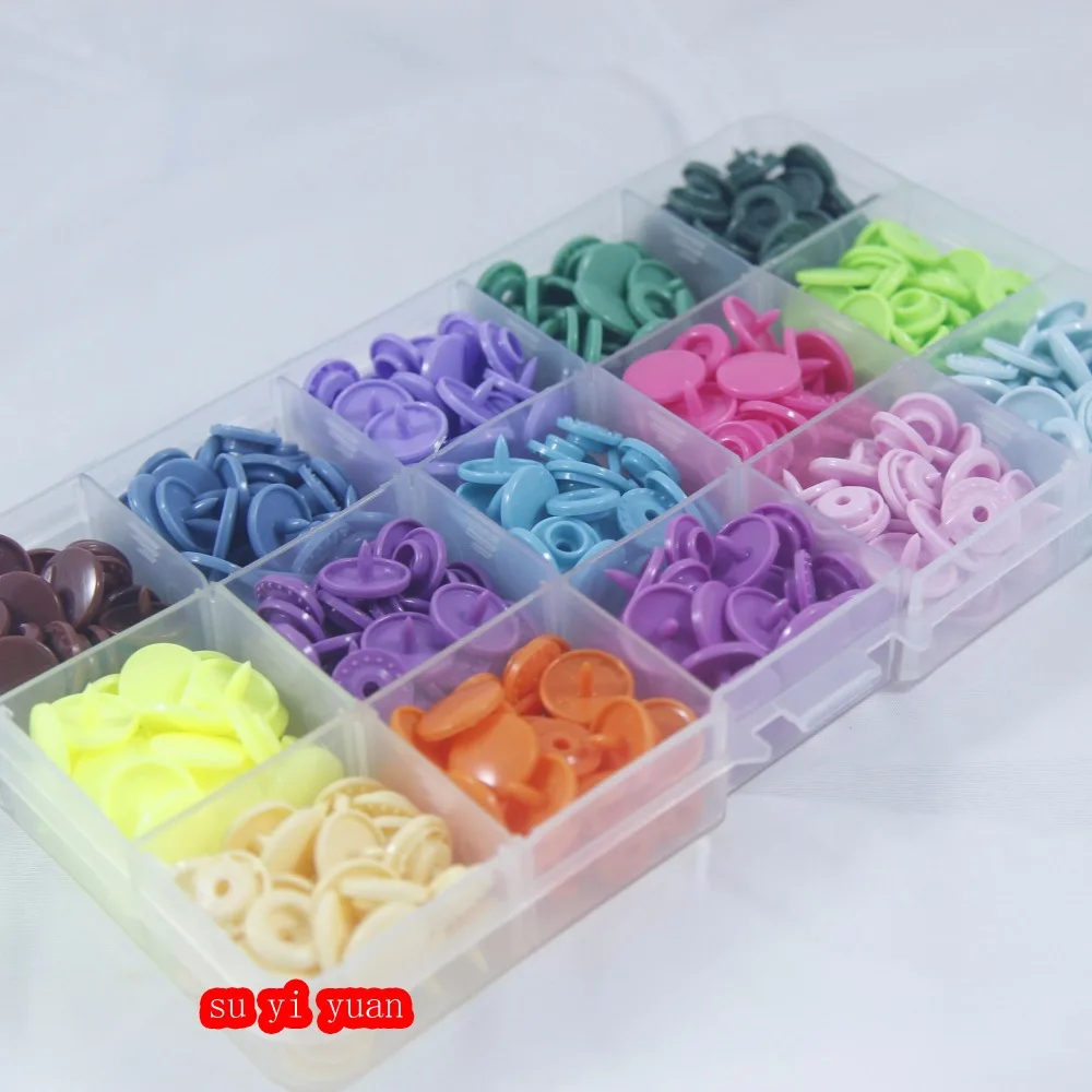 300 SETS/LOT Two box baby snap buttons Diameter 12mm mix color sold KAM T5 clothing accessories | Дом и сад