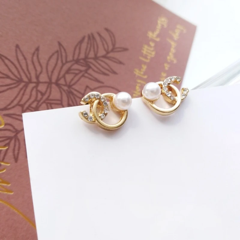 Fashion Pearl Stud Earring 2019 New Zircon Jewelry Elegant Gift For Women Wholesale Accessory | Украшения и аксессуары