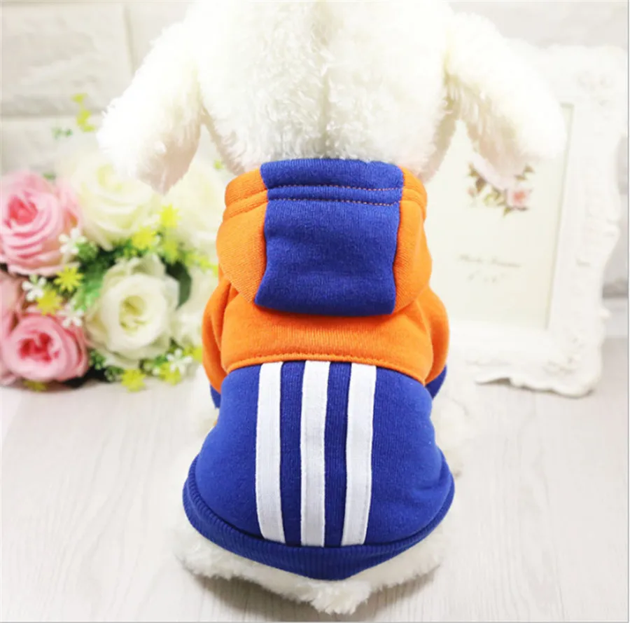 Модная осенняя куртка D84 для домашних питомцев одежда модная цветная толстовка с