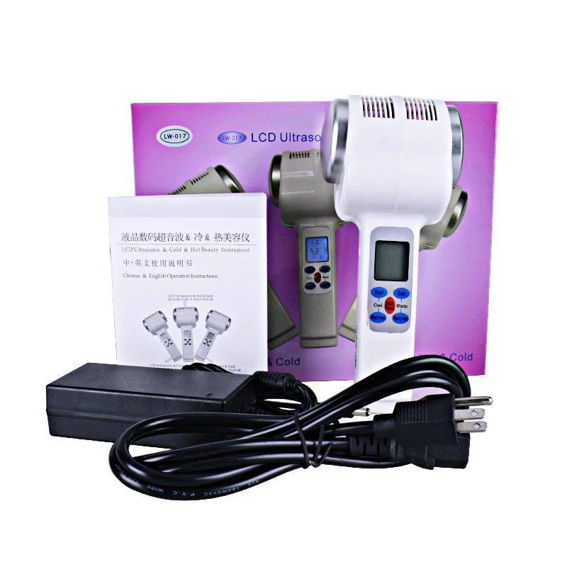 Ультразвуковой криотерапевтический горяче-холодный молоток для лимфатического массажа лица и тела в салоне красоты.