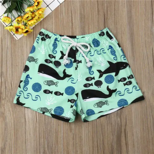 Детские пляжные шорты с рисунком Кита для маленьких мальчиков повседневные шорты для бега спортивные штаны для детей, одежда для малышей, детей, новорожденных