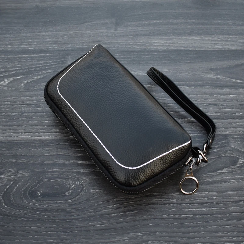 Женские кошельки из натуральной кожи модная женская барсетка с ремешком на руку