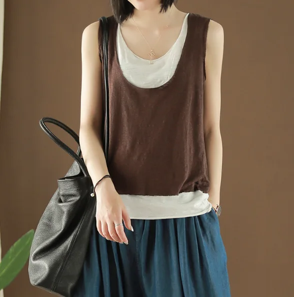 Летняя футболка женские модные милые поддельные двойка пуловеры Новые топы с