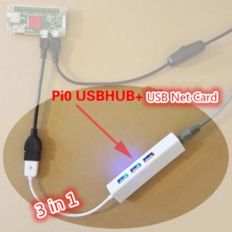 Elecrow Raspberry Pi аксессуар три порта стандарта Ethernet для Zero комплект самостоятельной