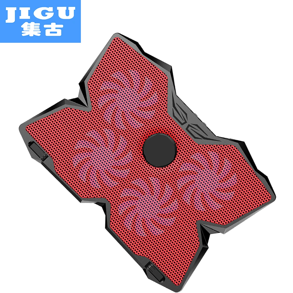JIGU 4 вентилятор 2 usb-охладитель для ноутбука воздушный вытяжной охлаждающий вентилятор cpu кулер для ноутбука компьютерное аппаратное охлаждение 12'-17' ноутбук