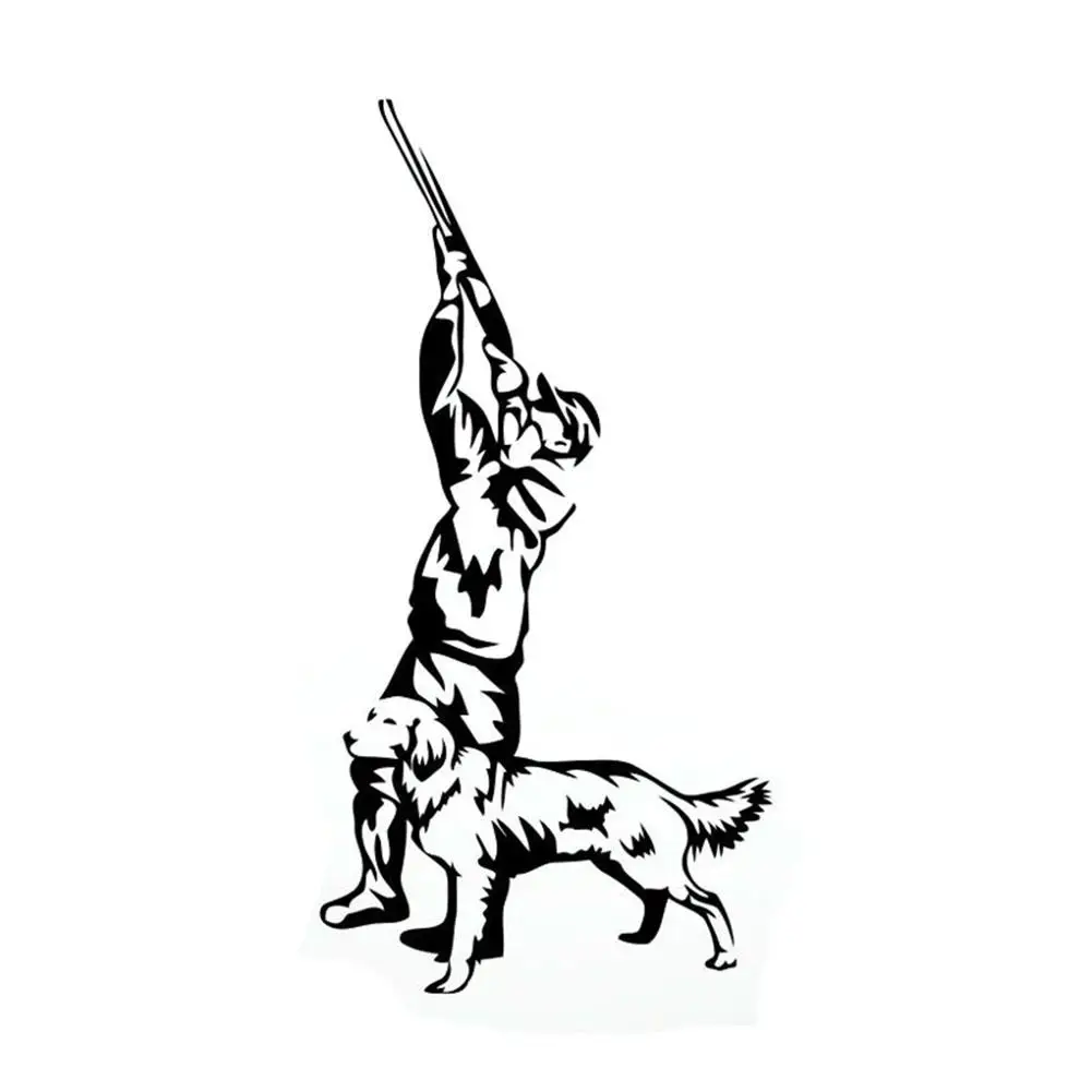 Наклейка на корпус автомобиля Hunter Hunting с собакой крутая Светоотражающая оконная