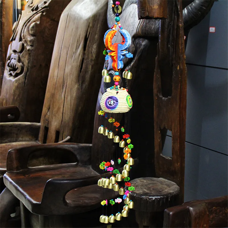 Креативные длинные вихревые 34 колокольчика в национальном стиле двухтоновые