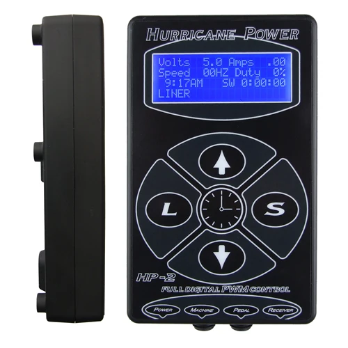 HURRICANE Tattoo power supply Upgrade Tattoo Machine hp-2 Интеллектуальный цифровой жидкокристаллический Макияж Двойной источник питания татуировки набор