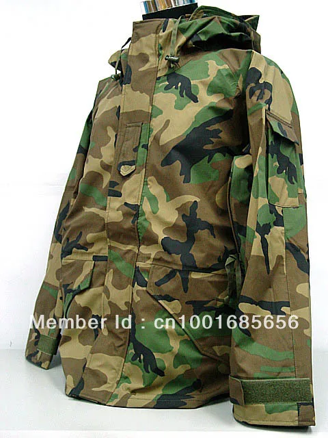 

USMC Hoodie Waterproof ECWCS Gen 1 Parka Jacket Camo Woodland OD Desert camo ACU BK CP