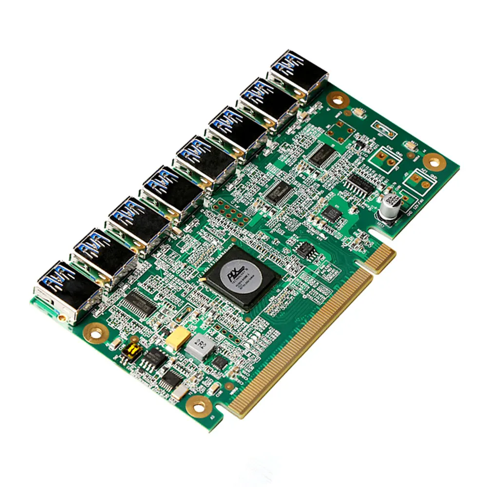 CNKESIN материнская плата PCI Express от 1 до 8 Mining Riser Card E x16 Data graphics SATA 8Pin адаптер карта для