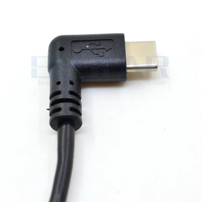 50 см локоть USB 3 1 Тип C папа под углом к 2 0 A женский монтажный кабель 5 м винт дизайн
