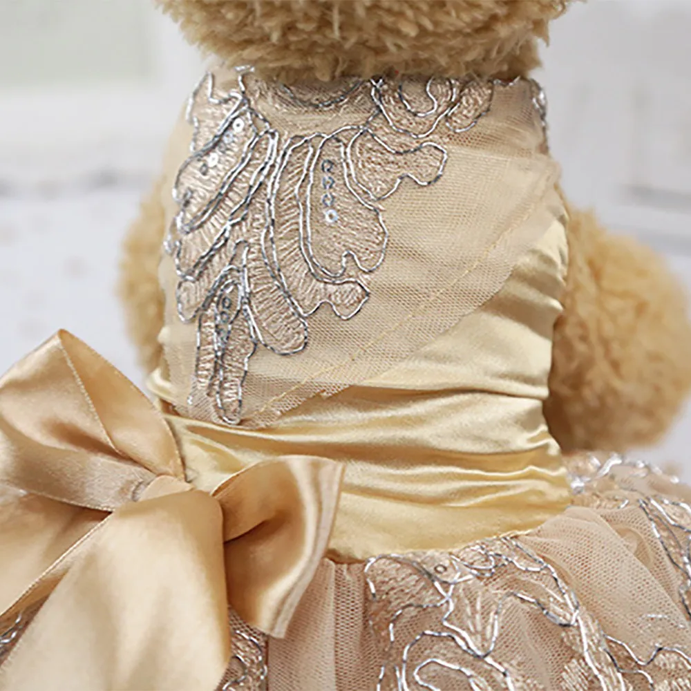Transer Vestido Perro блестки кружевное платье с вышивкой Платье в стиле принцессы для