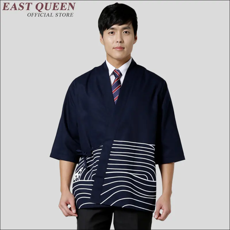 

Sushi chef uniform japanese restaurant uniforms men japan sushi clothing japanese chef jacket AA1373