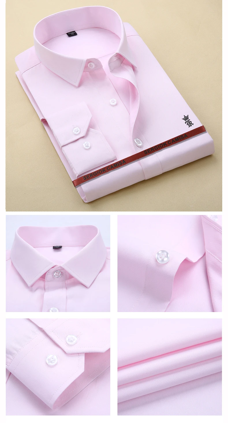 Sergio K Camisa, рубашка без карманов, мужская, basical, одноцветная, Мужская одежда, рубашки, качественная, приталенная, с длинным рукавом, без рубашки для мужчин, Dudalina