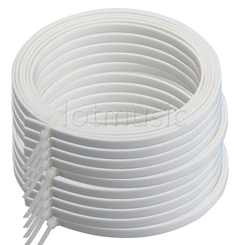 

10pcs White ABS Guitar Binding Purfling Luther Supply 1650mmX4mmX1.5mm